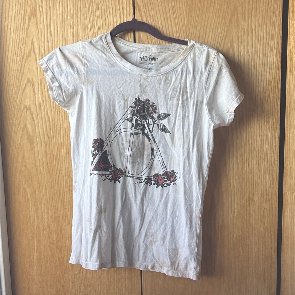 Warner Bros. Harry Potter Women's Graphic Tee with Floral Deathly Hallows item28